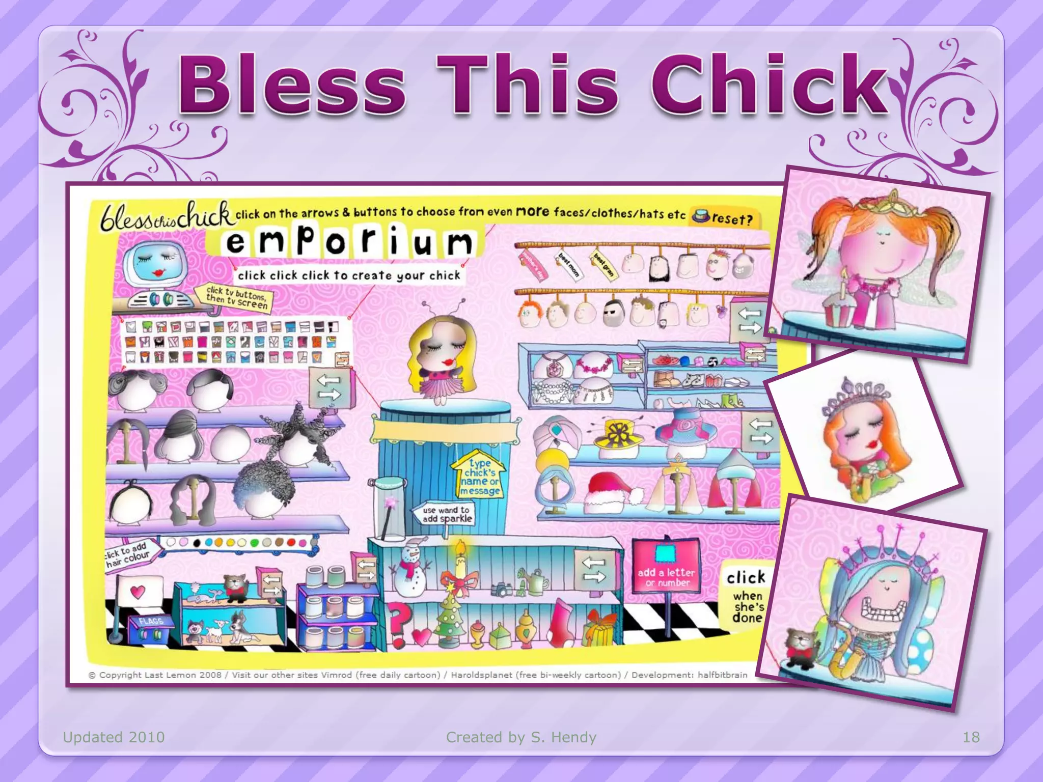 Updated 2010   Created by S. Hendy   18
 