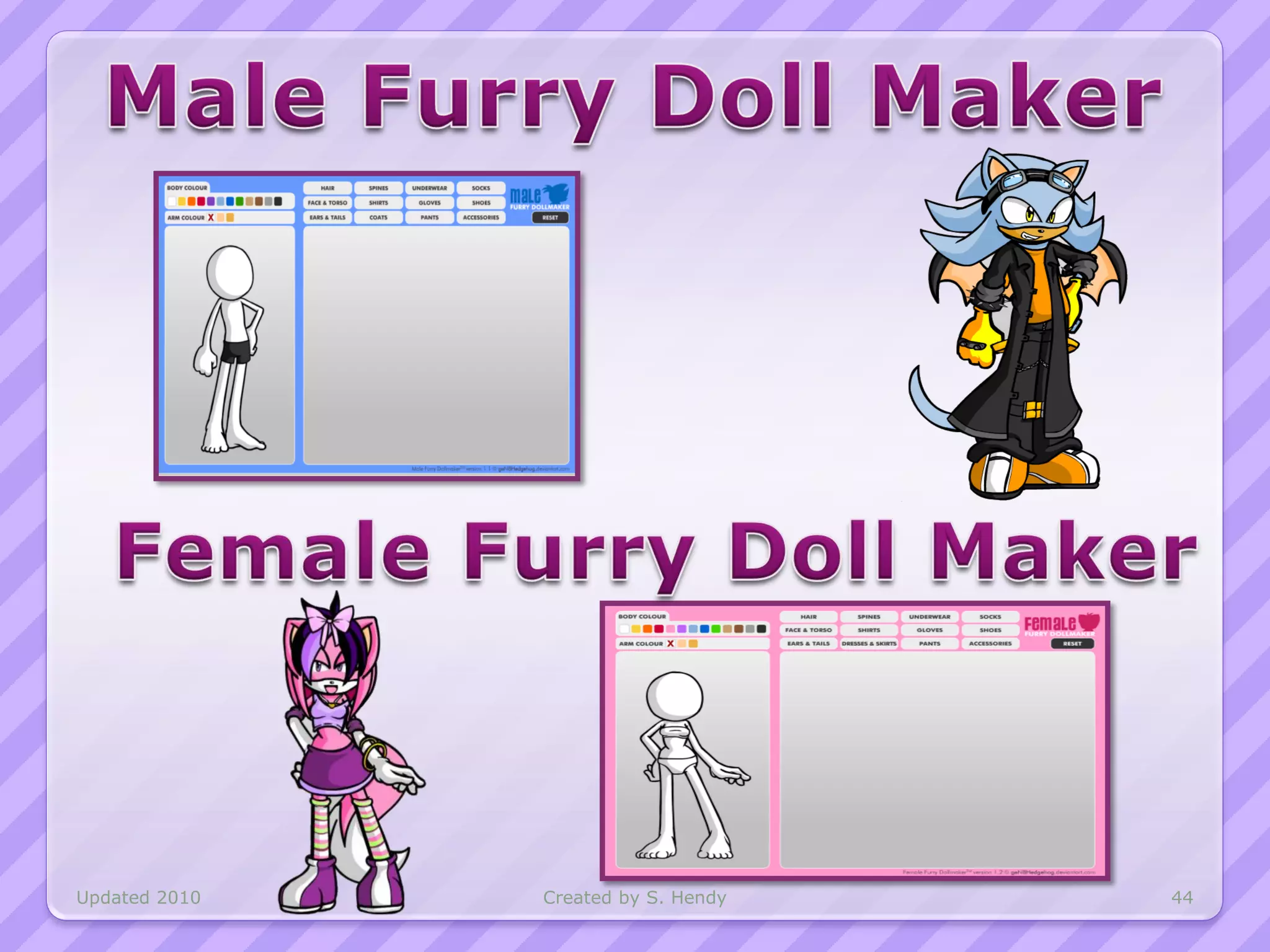 Updated 2010   Created by S. Hendy   44
 