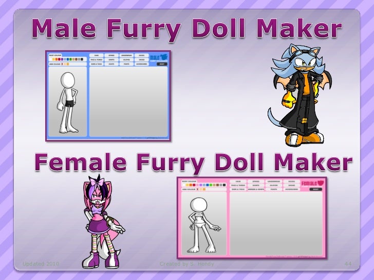 furry doll maker female sonic games