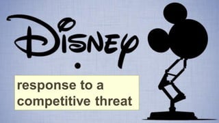 Assessing Competitive Advantage
response to a
competitive threat
 