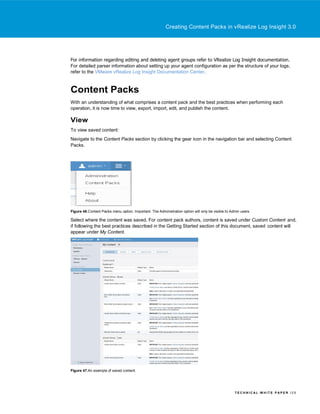 Vm Log Pdf Creating content packs in VMware LogInsight | PDF