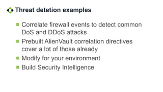 Creating Correlation Rules in AlienVault | PPTX