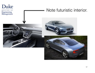 Note futuristic interior.
57
 