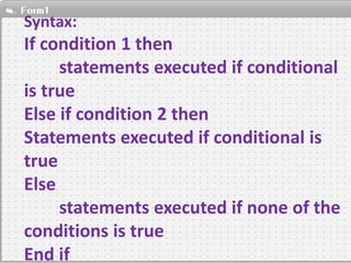 Creating decision structures of a program | PPT