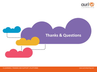 www.aurionlearning.comE-LEARNING | TRAINING AND SUPPORT | PLATFORMS
Thanks & Questions
 