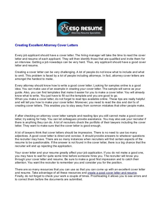 Creating Excellent Attorney Cover Letters1 3