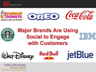 Major Brands Are Using
   Social to Engage
   with Customers
 