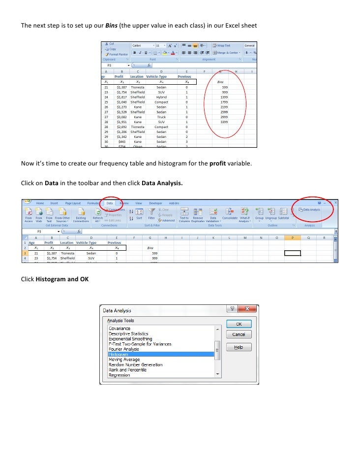 frequency distribution table on excel frequency distribution table on excel