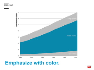 STEP FOUR
Emphasize with color.
 