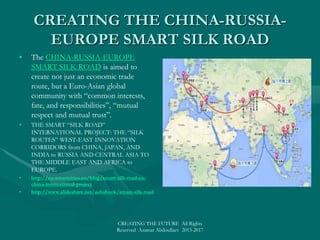 BUILDING TOMORROW’S EUROPEBUILDING TOMORROW’S EUROPE
CREATING THE FUTURE All Rights
Reserved Azamat Abdoullaev 2013-2017
 