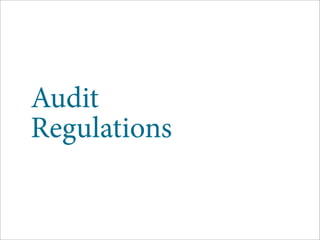 Audit
Regulations
 