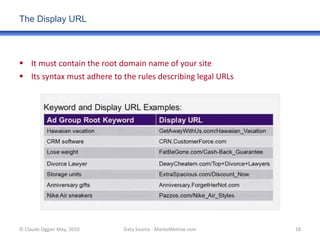 <ul><li>It must contain the root domain name of your site </li></ul><ul><li>Its syntax must adhere to the rules describing...