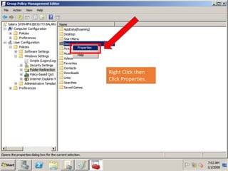 Right Click then
Click Properties.