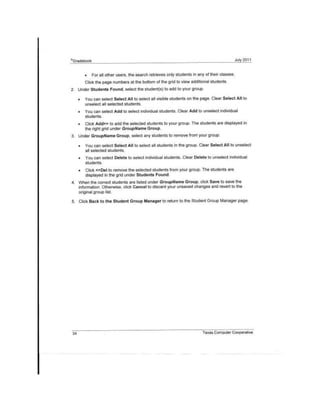 Creating groups in gradebook