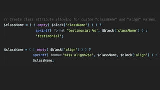 Creating Gutenberg Blocks With ACF | PPTX