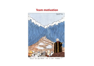 Team motivation
 