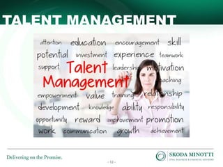 - 12 -
TALENT MANAGEMENT
 
