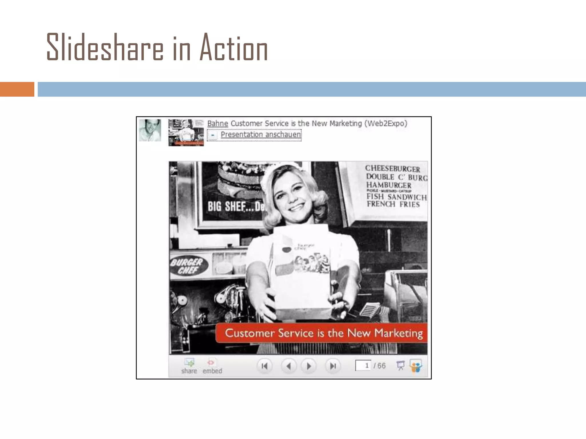 Slideshare in Action