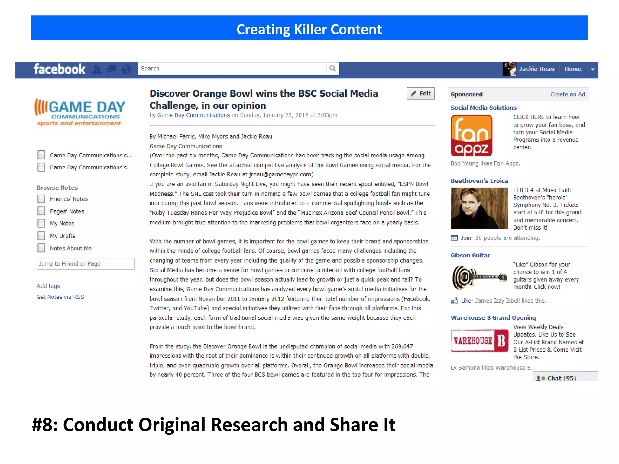 Creating Killer Content




#8: Conduct Original Research and Share It
 