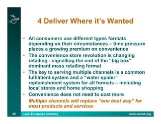 Lean Retail System Program Creating Lean Solutions | PDF