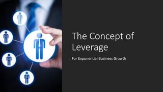The Concept Of Leverage. The Power To Get You More Time And Financial ...