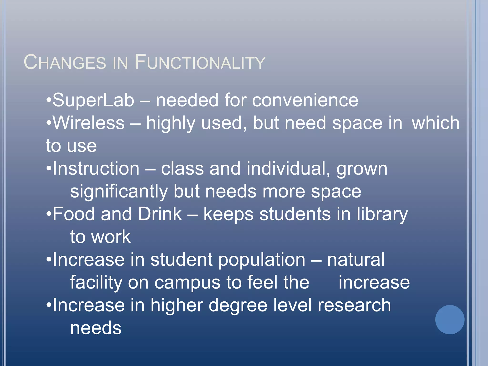 Changes in FunctionalitySuperLab – needed for convenience