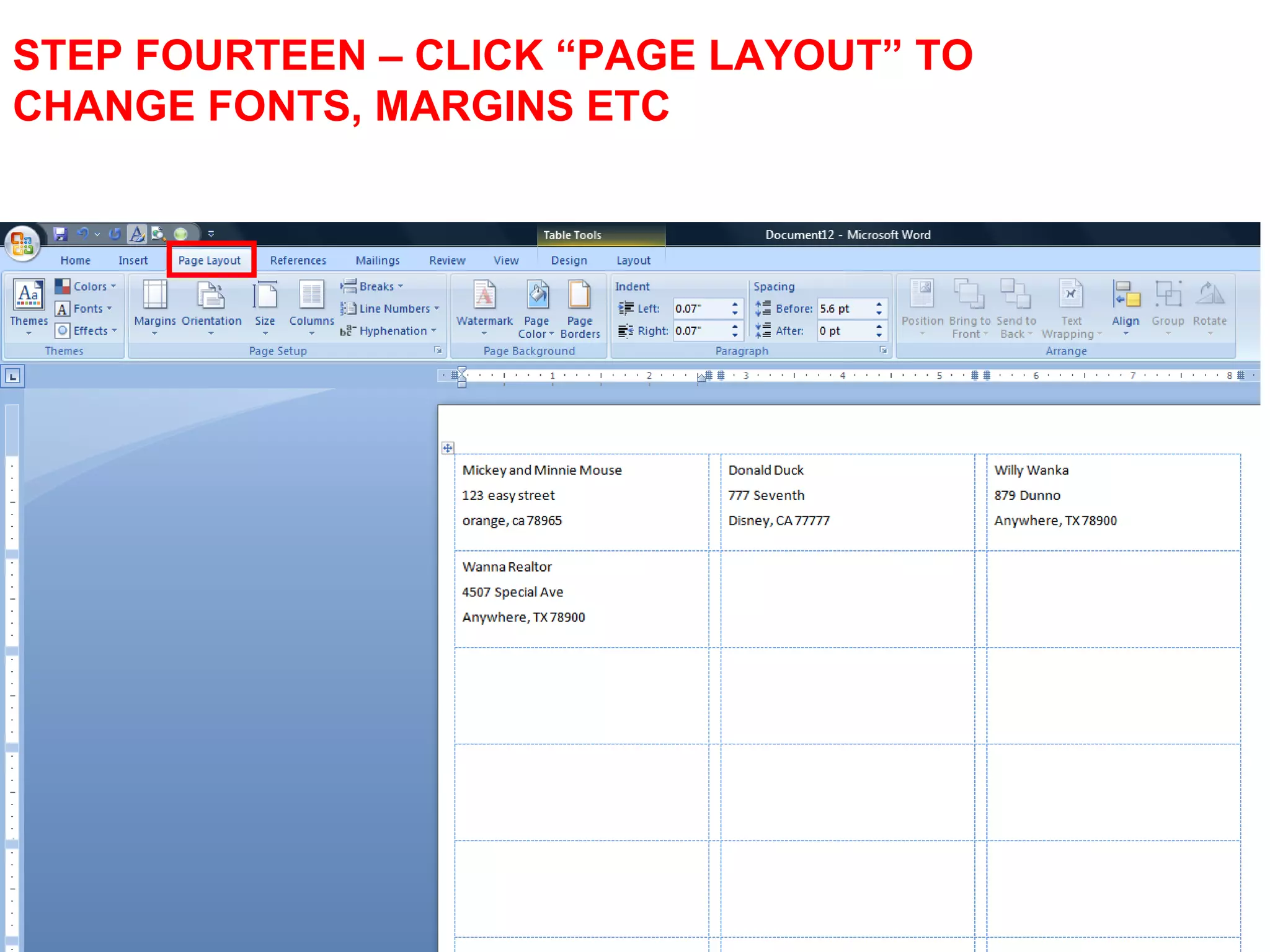 Creating mailing labels from outlook contacts ppt