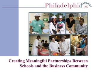 Business/Community Organization Date of Presentation Creating Meaningful Partnerships Between Schools and the Business Community 