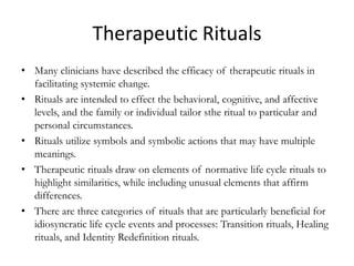 Systemic Ritual Redefining Family Rituals | PPTX