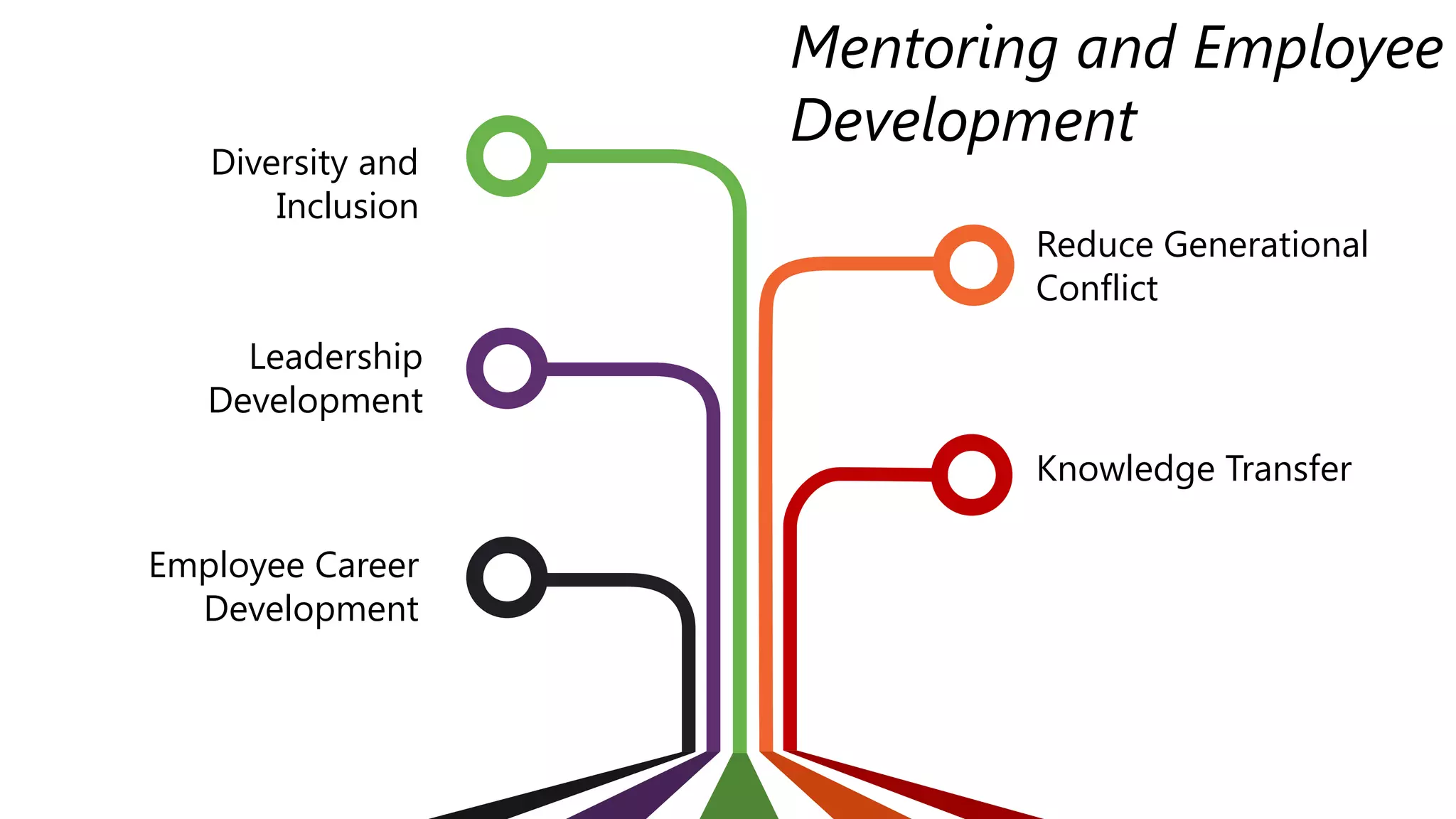 Leadership
Development
Diversity and
Inclusion
Employee Career
Development
Reduce Generational
Conflict
Knowledge Transfer
Mentoring and Employee
Development
 
