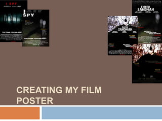 Creating my film poster 