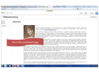 This is the completed page
 