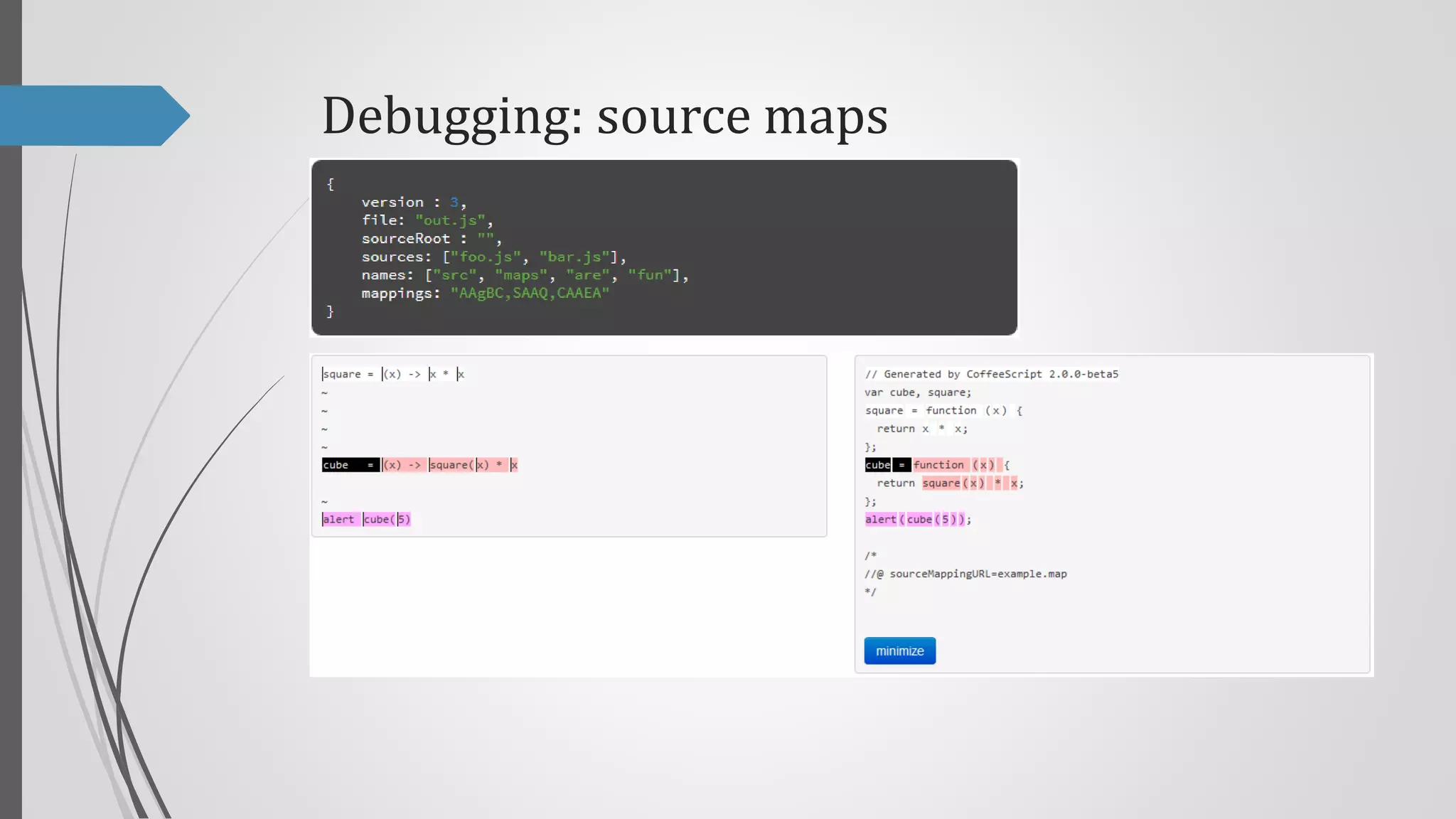 Debugging: source maps

 