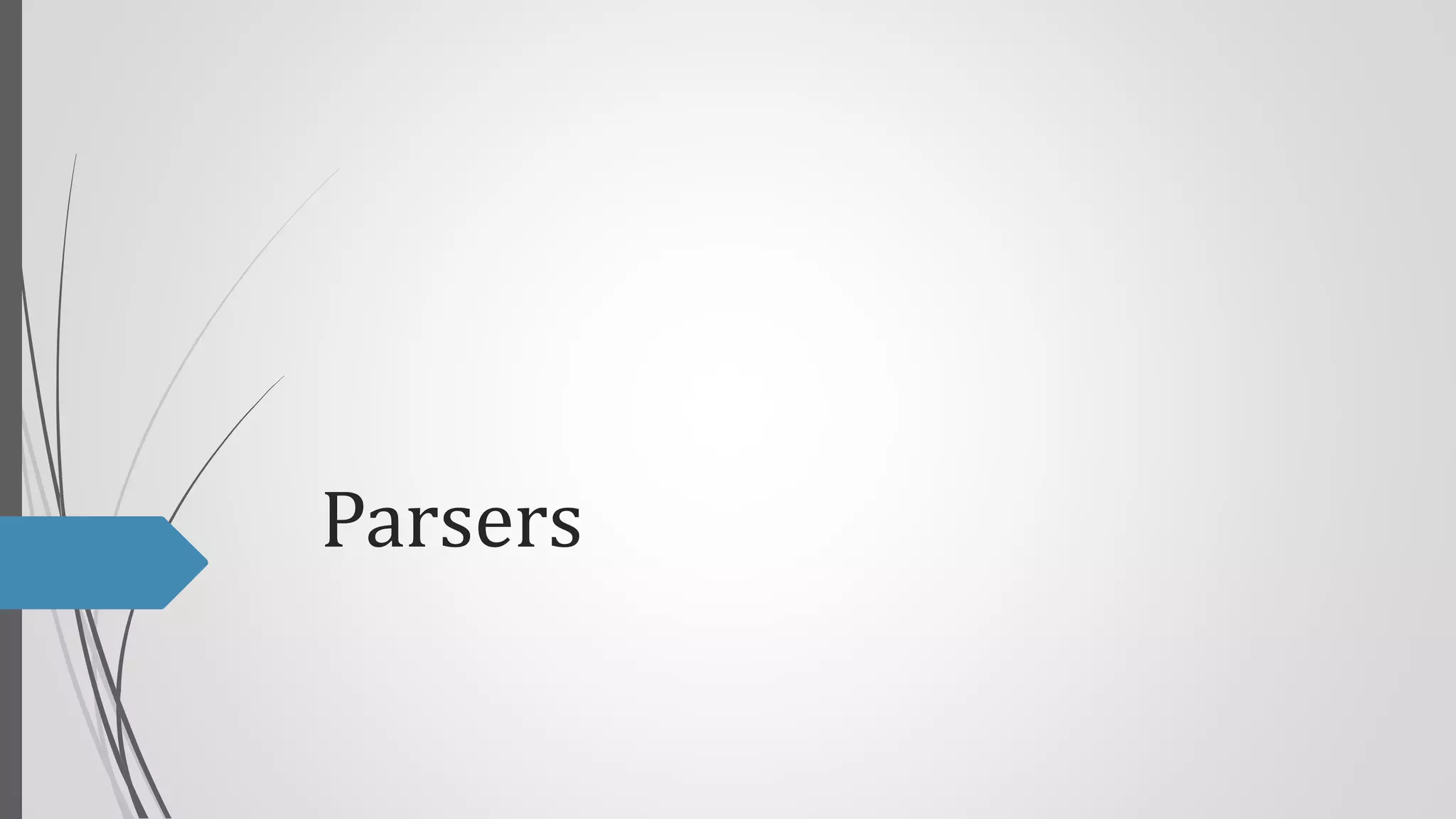 Parsers

 