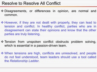 Resolve to Resolve All Conflict
 Disagreements, or differences in opinion, are normal and
common.
 However, if they are ...