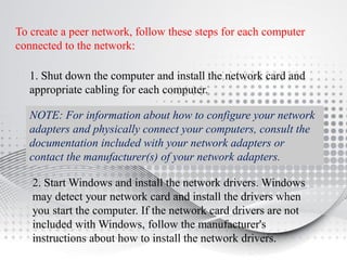Creating peer to peer network nadia perandos bisnar | PDF
