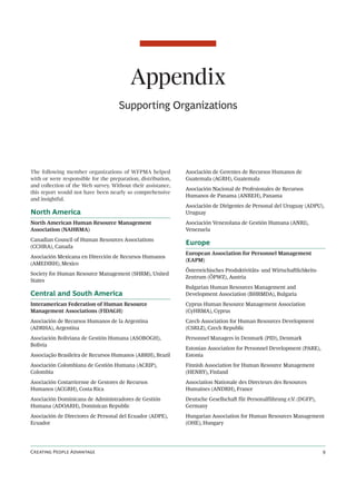 Appendix
                                     Supporting Organizations




The following member organizations of WFPMA hel...