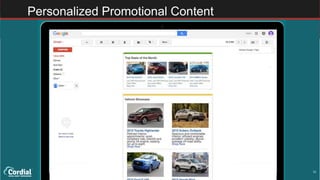 33
Personalized Promotional Content
 