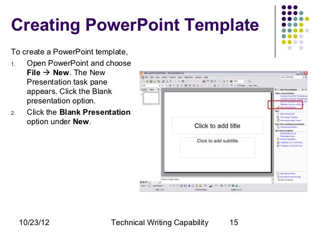creating powerpoint templates