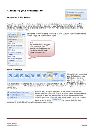 Creating presentations in PowerPoint | PDF