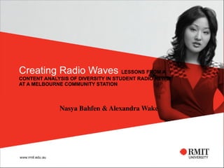 Creating radio waves jeaa 2010 draft presentation