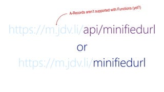https://m.jdv.li/api/minifiedurl
or
https://m.jdv.li/minifiedurl
 