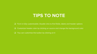 Let’s refine it a bit more
Try to adjust the padding a little more, change form fields, colors and form headline to get better results.
 