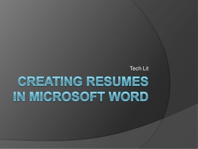 Do job resume microsoft word 2007