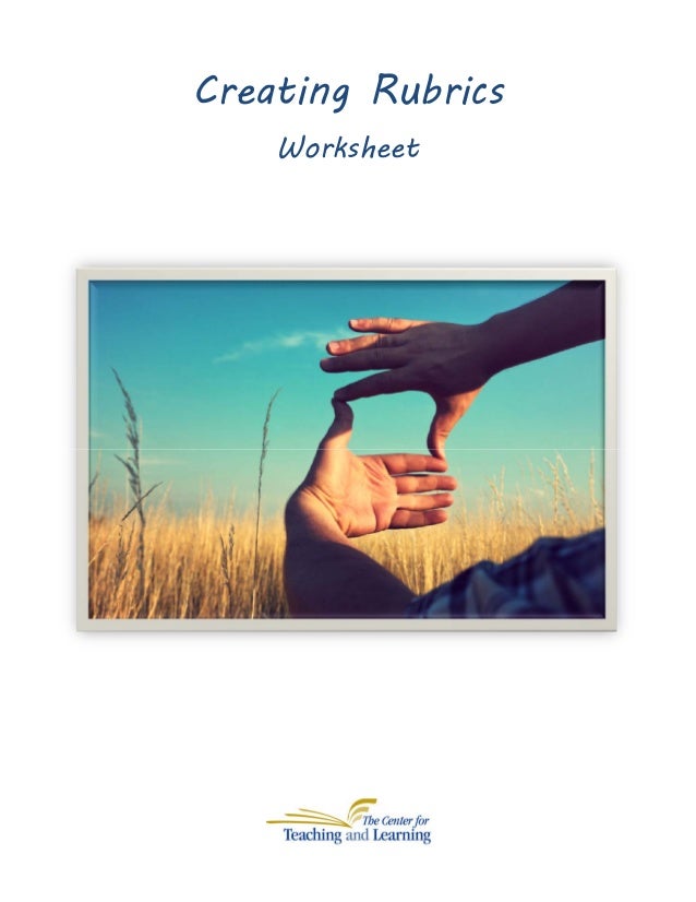 Creating rubrics worksheet