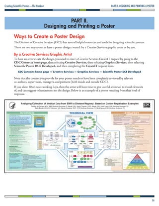 Poster Request Creating Scientific Posters | PDF