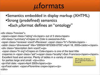 Creating Semantic Mashups  Bridging Web 2 0 And The Semantic Web Presentation 1