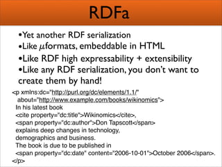 Creating Semantic Mashups  Bridging Web 2 0 And The Semantic Web Presentation 1