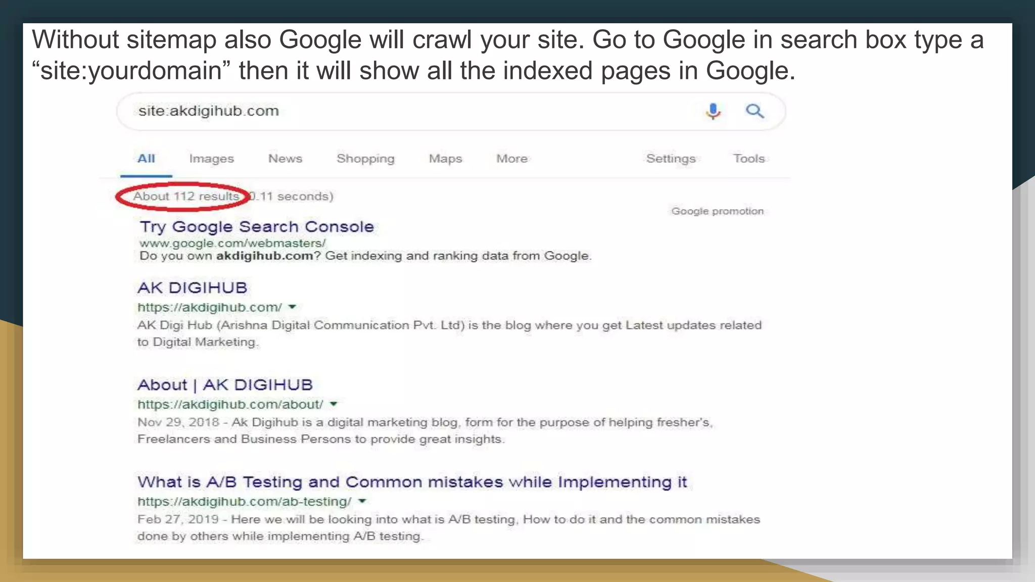 Without sitemap also Google will crawl your site. Go to Google in search box type a
“site:yourdomain” then it will show all the indexed pages in Google.
 