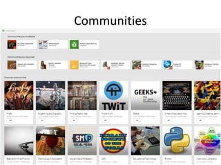 Communities 
 